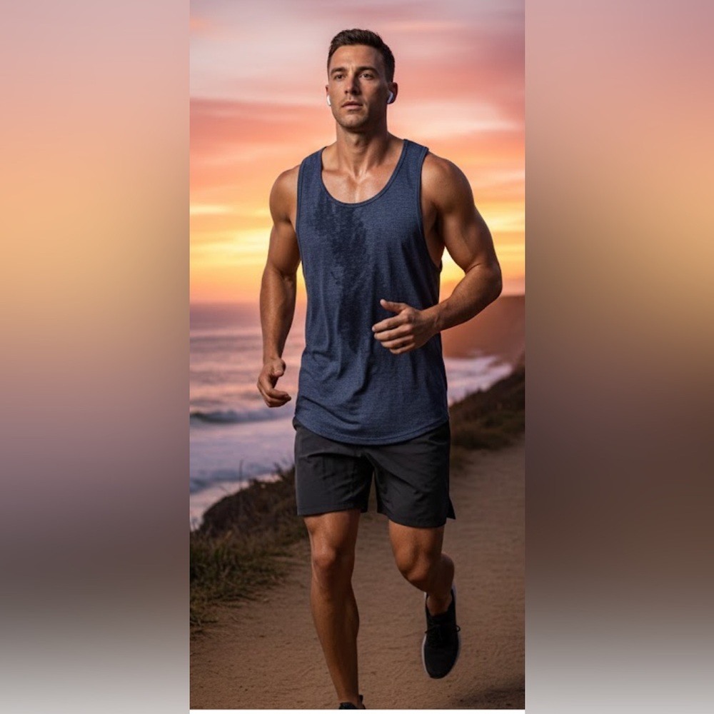 Lululemon blue activewear men’s tank top size small